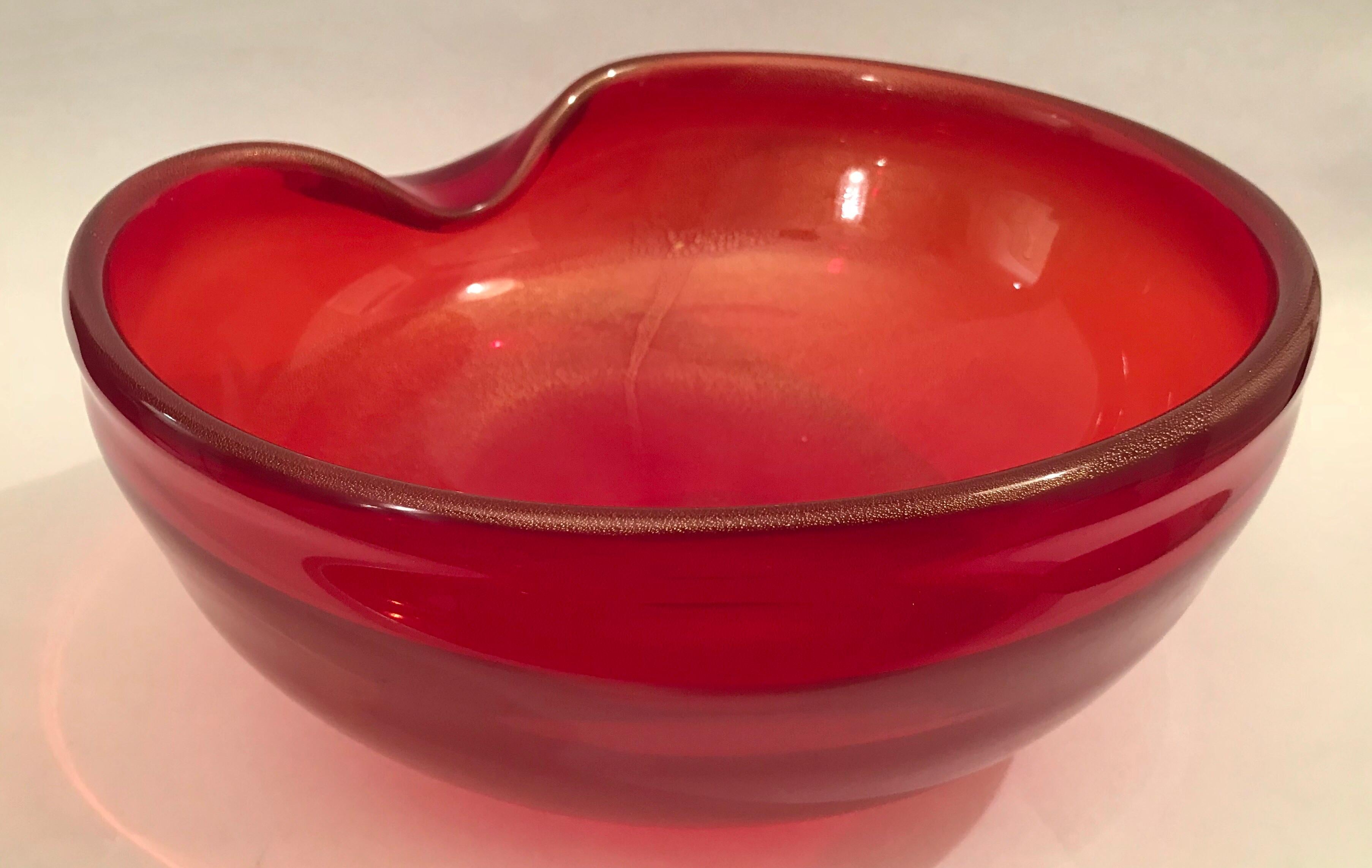 Elsa Peretti for Tiffany & Co. Art Glass Thumbprint Bowl 4