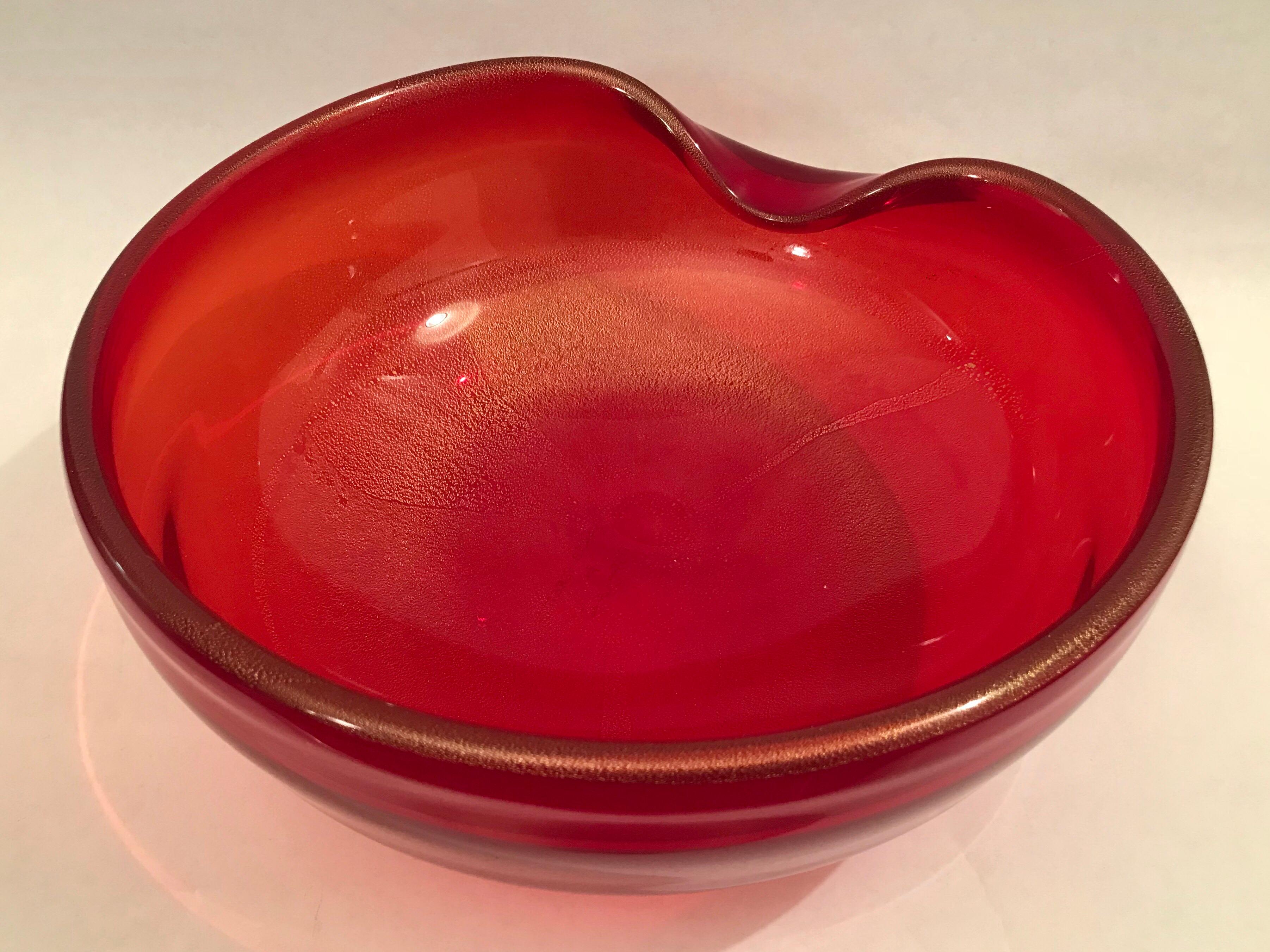 Elsa Peretti for Tiffany & Co. Art Glass Thumbprint Bowl 5