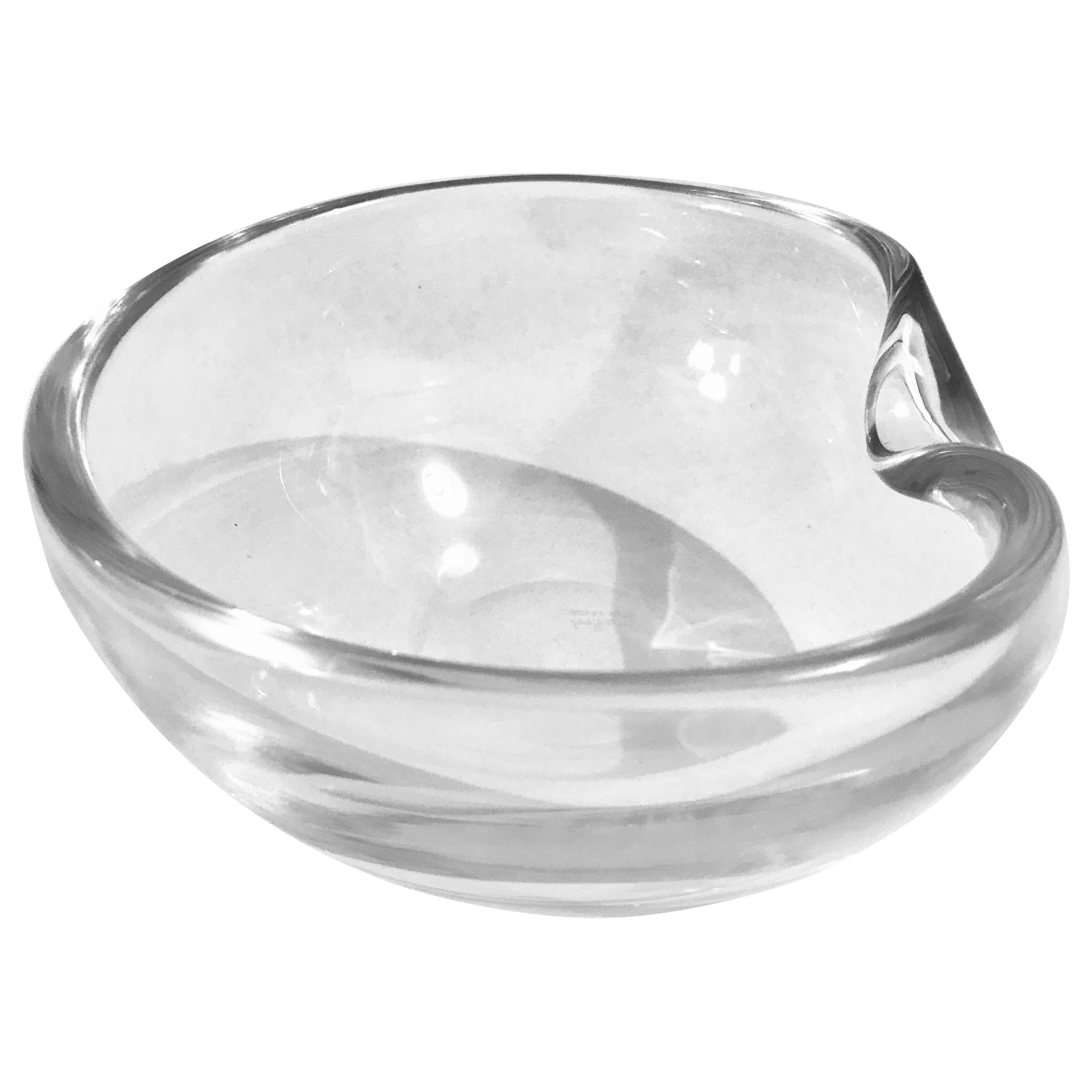 Elsa Peretti for Tiffany & Co. Art Glass Thumbprint Bowl For Sale