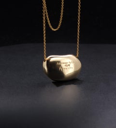 Elsa Peretti for Tiffany & Co Bean Necklace 18K Yellow Gold