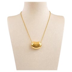 Elsa Peretti for Tiffany & Co Bean Necklace 18K Yellow Gold