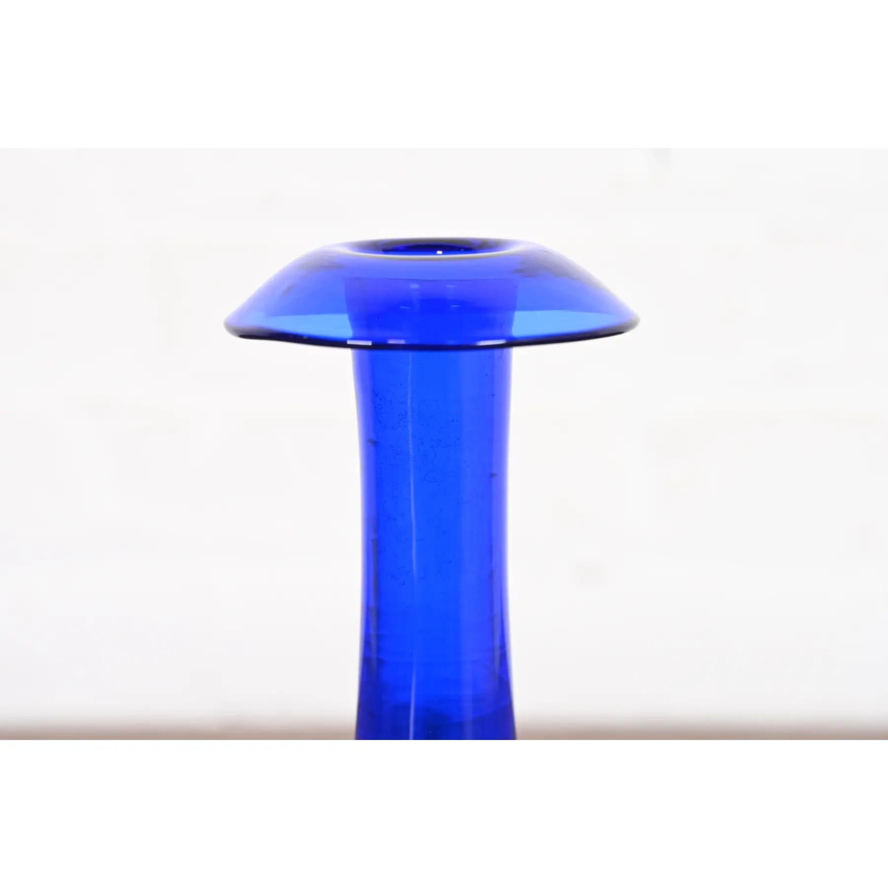 Elsa Peretti for Tiffany & Co. Cobalt Blue Murano Glass Candlesticks, Pair For Sale 2
