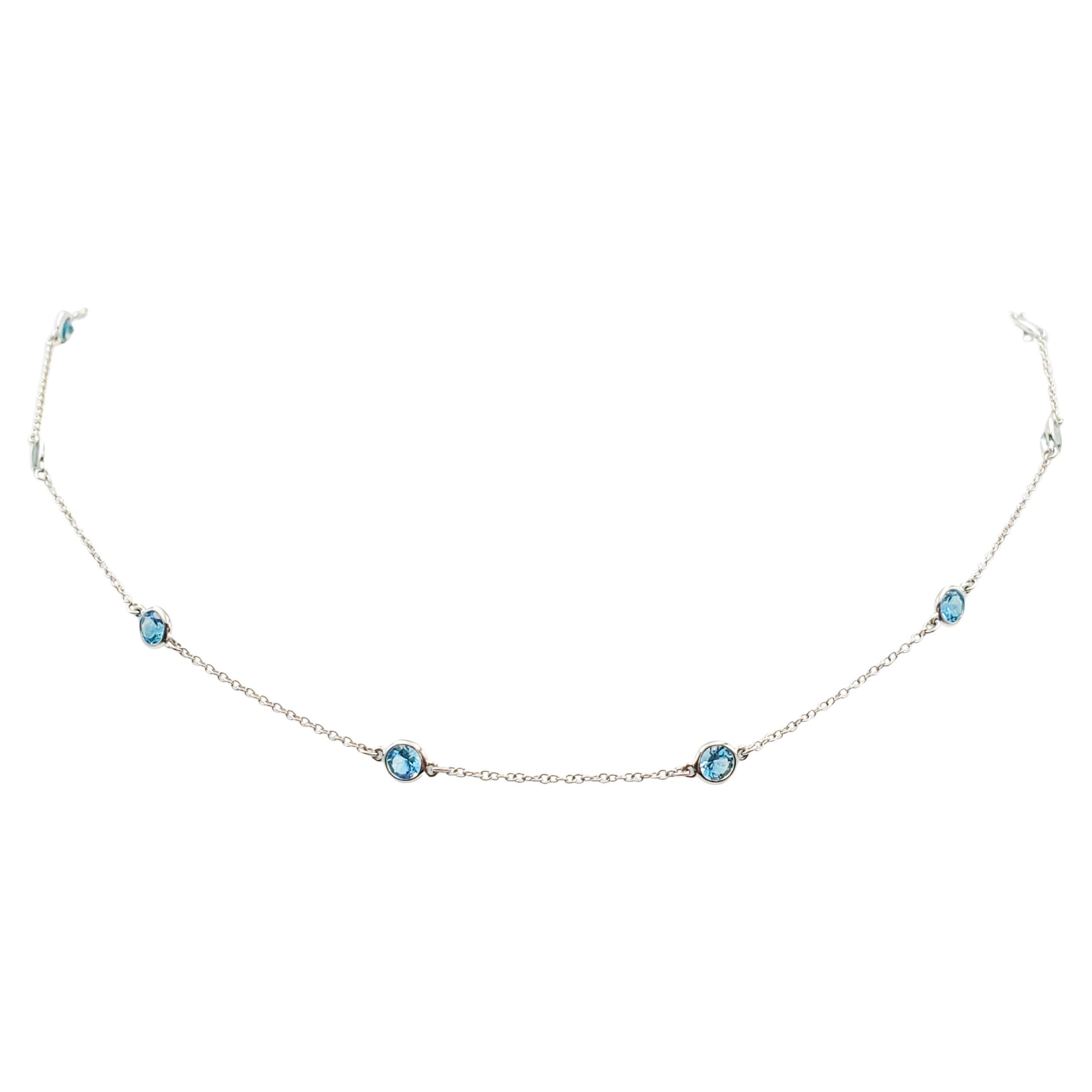 Tiffany & Co. Color by the Yard Aquamarine Pendant Necklace