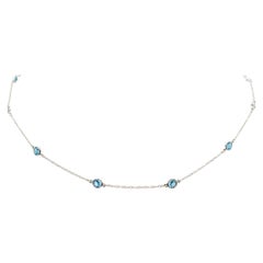 Elsa Peretti for Tiffany & Co. Collier d'aigue-marine « Color by the Yard »