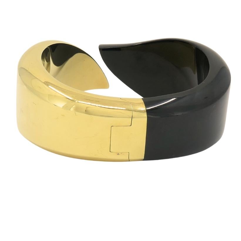 De las mujeres Elsa Peretti for Tiffany & Co. Cuff Bracelet Black Jade 18k Gold en venta