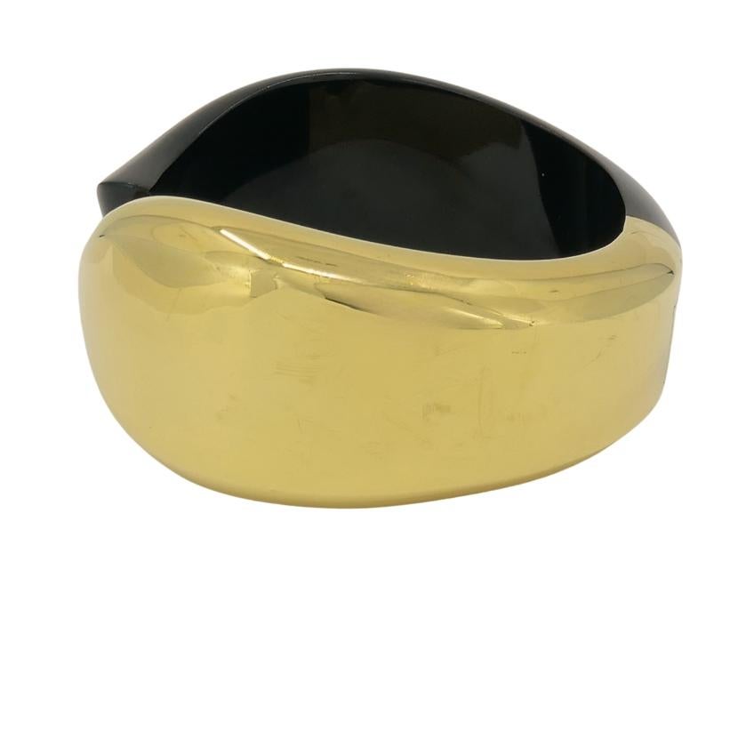 Elsa Peretti for Tiffany & Co. Cuff Bracelet Black Jade 18k Gold en venta 1