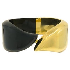 Elsa Peretti for Tiffany & Co. Cuff Bracelet Black Jade 18k Gold