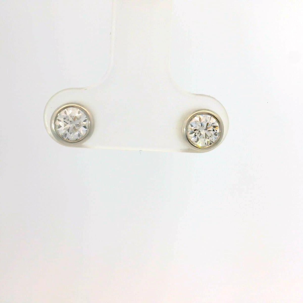 Contemporary Elsa Peretti for Tiffany & Co Diamond Studs