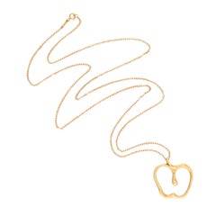 ELSA PERETTI for TIFFANY & CO. Estate 18k Apple Pendant Necklace