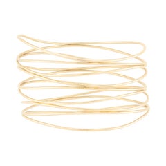 ELSA PERETTI para TIFFANY & CO. Pulsera de nueve filas Estate 18k Wave