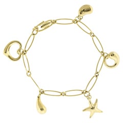 Retro Elsa Peretti for Tiffany & Co. Five Charm Bracelet