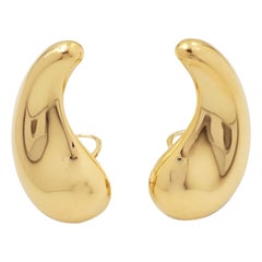 Elsa Peretti for Tiffany & Co. Gold 'Comma' Earrings