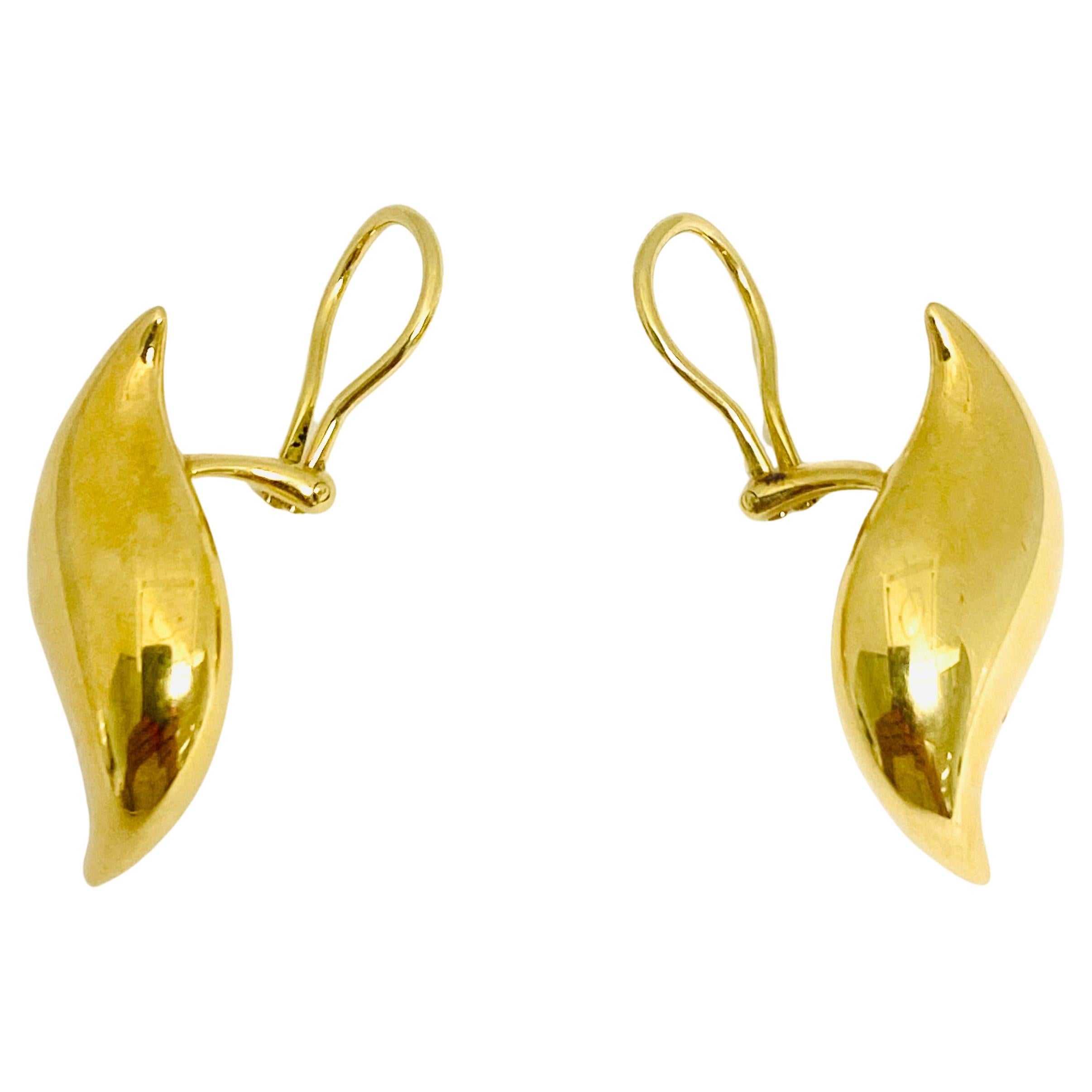 Women's Elsa Peretti for Tiffany & Co. Gold Droplet Earrings