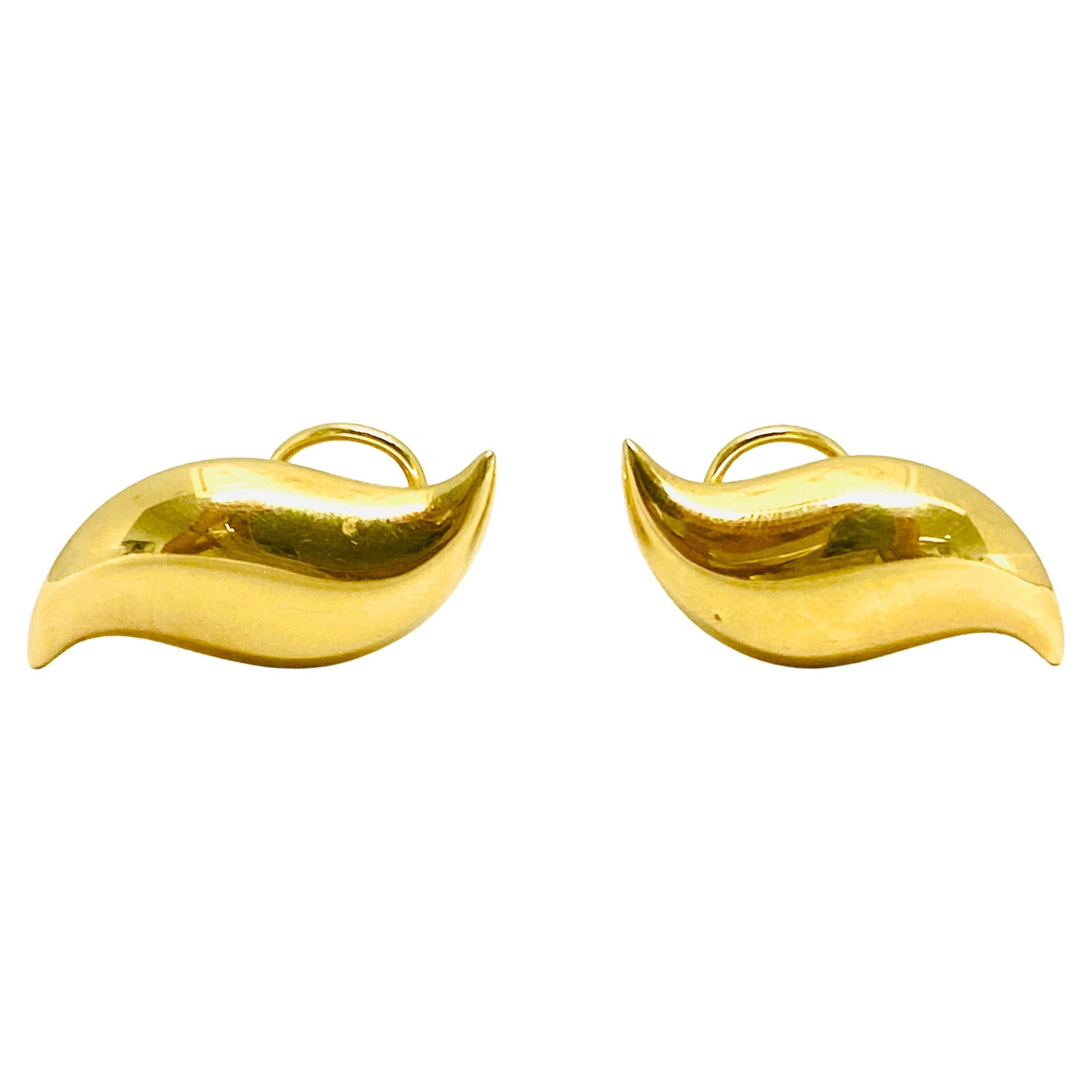 Elsa Peretti for Tiffany & Co. Gold Droplet Earrings