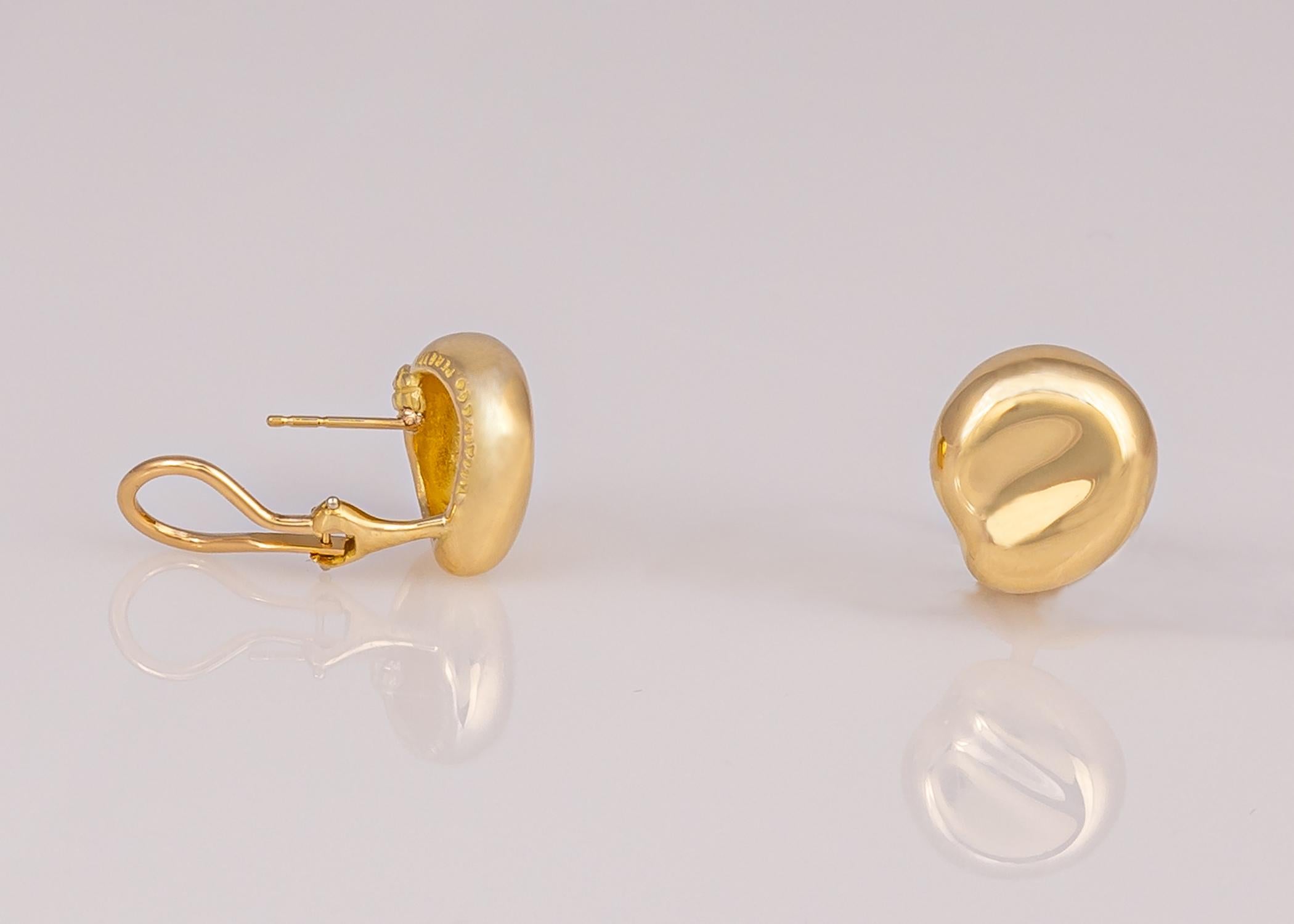 Contemporary Elsa Peretti for Tiffany & Co. Gold Earrings