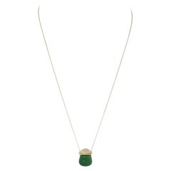 Elsa Peretti for Tiffany & Co. Jade and Gold Bottle Pendant