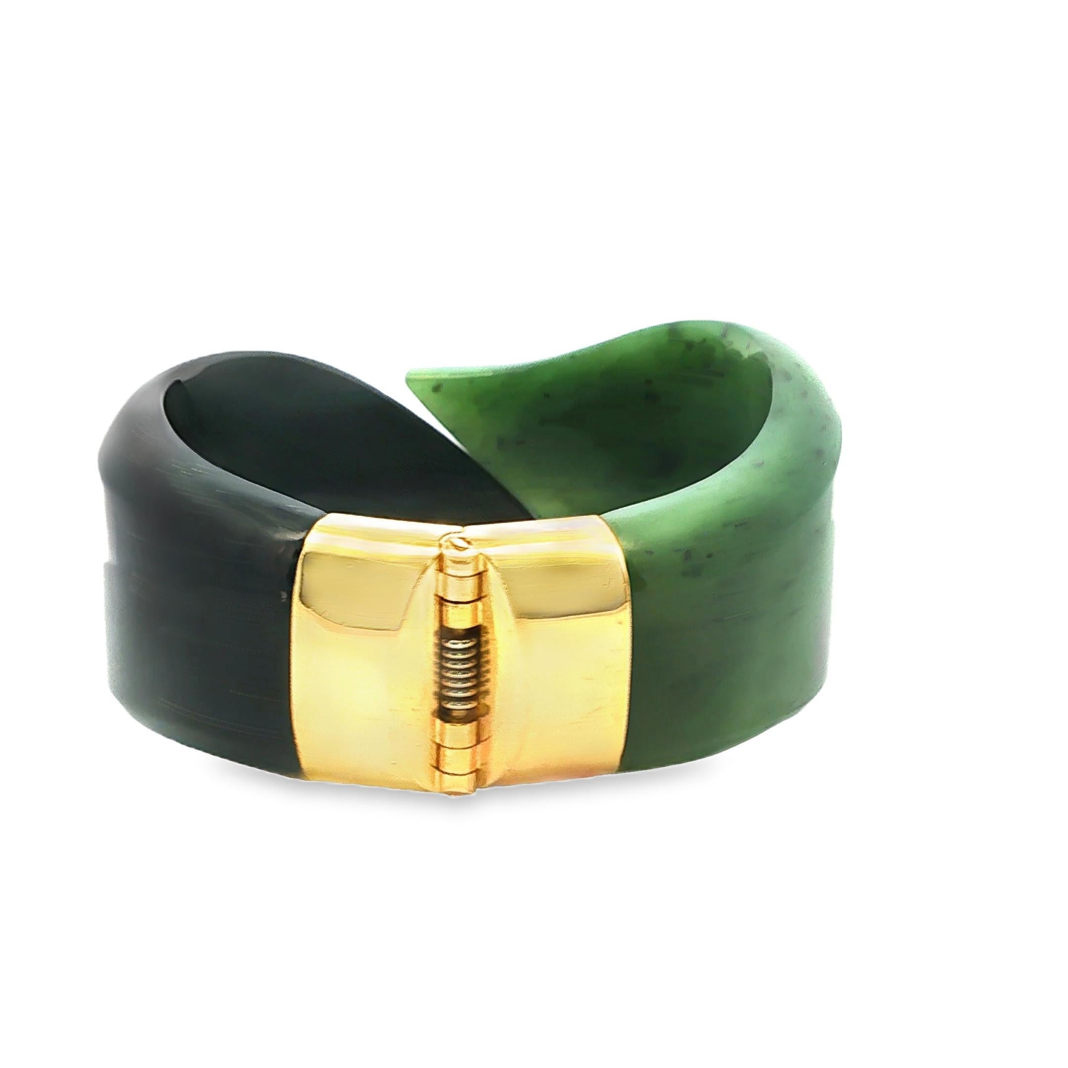Elsa Peretti for Tiffany & Co. Bracciale in nefrite e giada nera, anni '80 in vendita 1