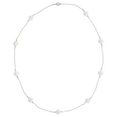 Elsa Peretti for Tiffany & Co. “Pearls by the Yard”  Platinum Necklace