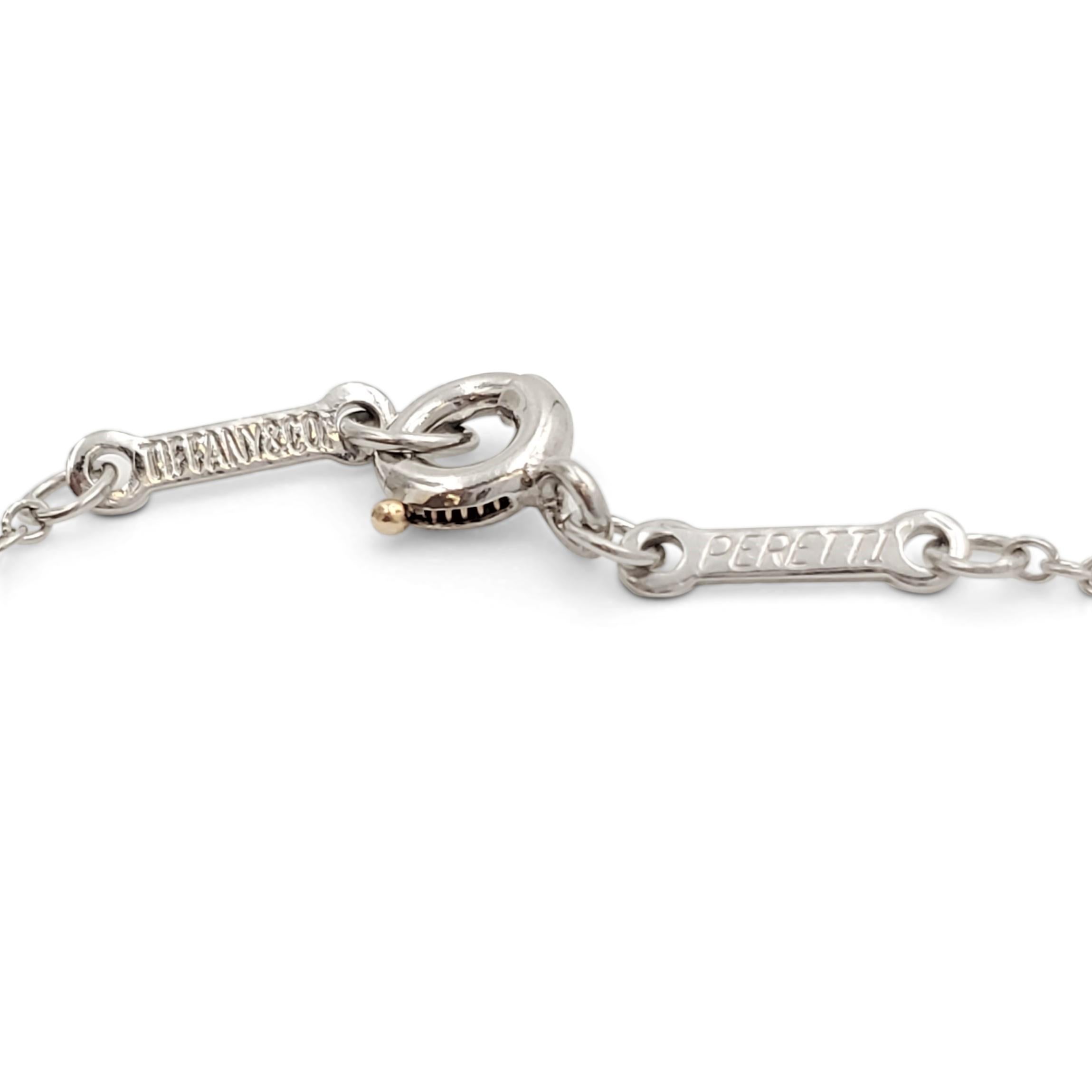 Women's or Men's Elsa Peretti for Tiffany & Co. Platinum 'Diamonds by the Yard' Necklace