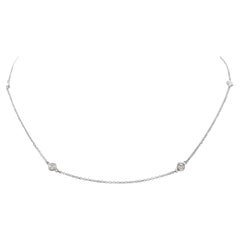 Elsa Peretti for Tiffany & Co. Platinum 'Diamonds by the Yard' Necklace