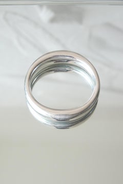 Elsa Peretti for Tiffany & Co. Sculptural Sterling Silver Closed Bangle