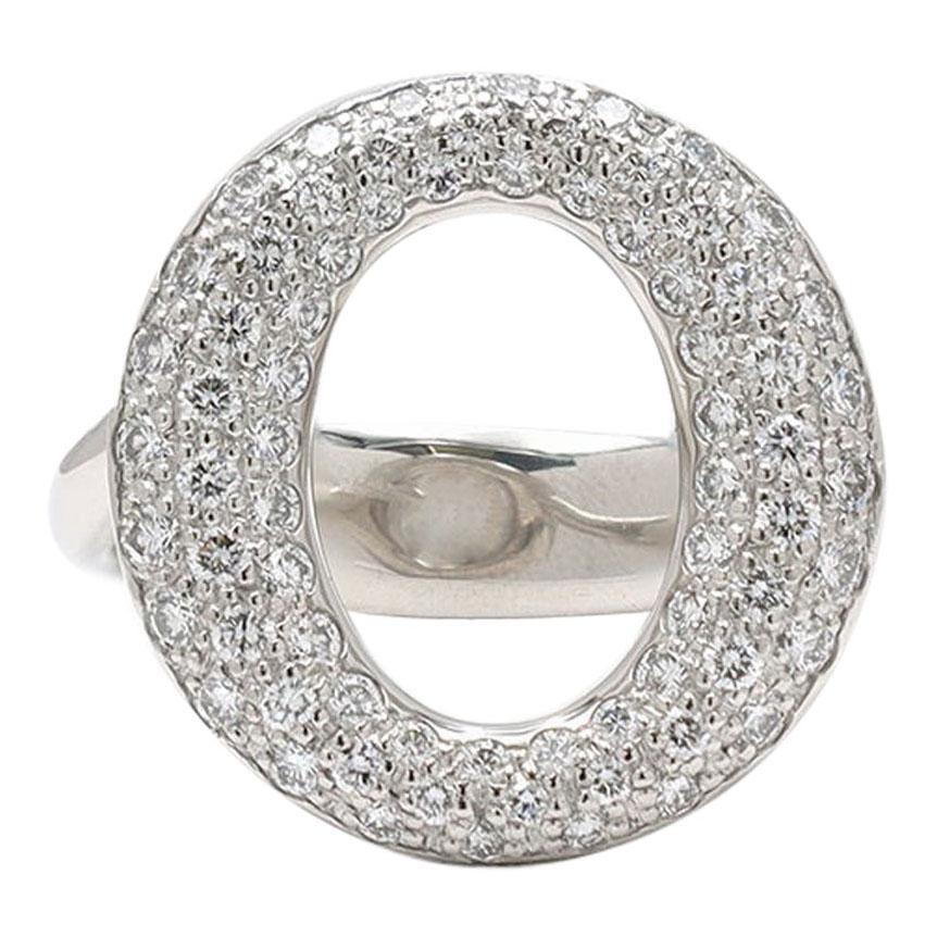 Elsa Peretti for Tiffany & Co. Sevillana Platinum Diamond Ring
