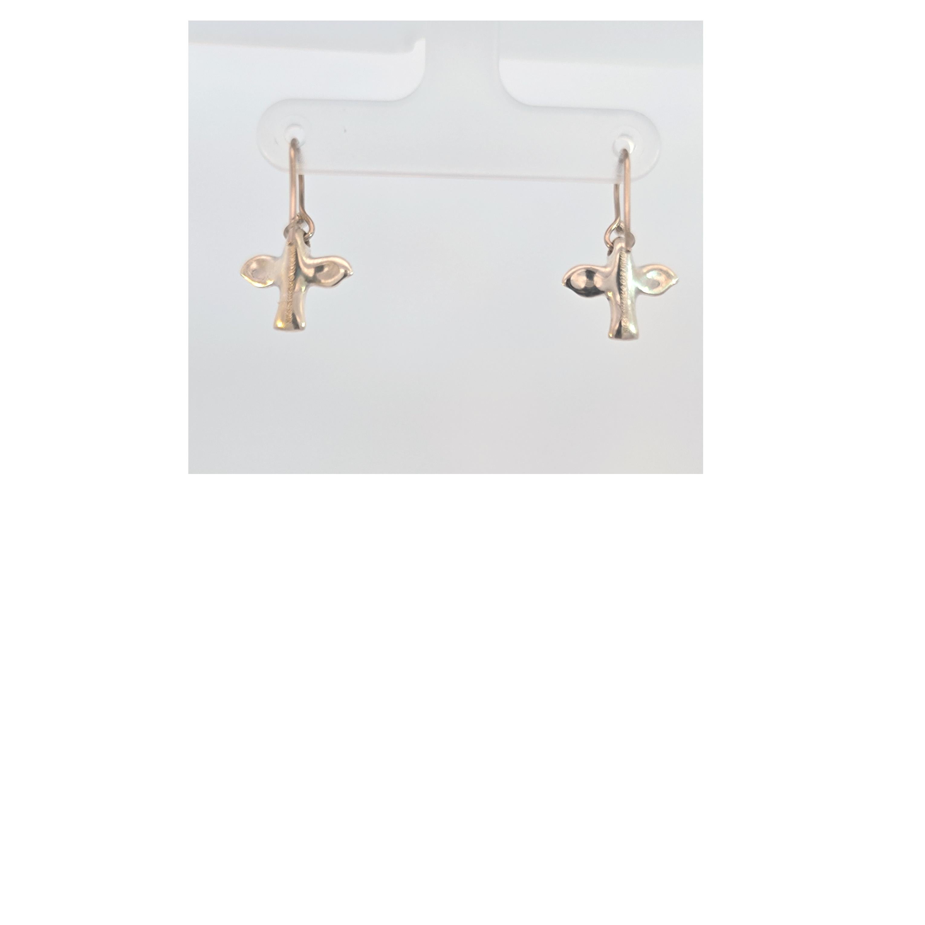Elsa Peretti for Tiffany & Co. Orecchini con croce di colomba in argento 925 in vendita 2