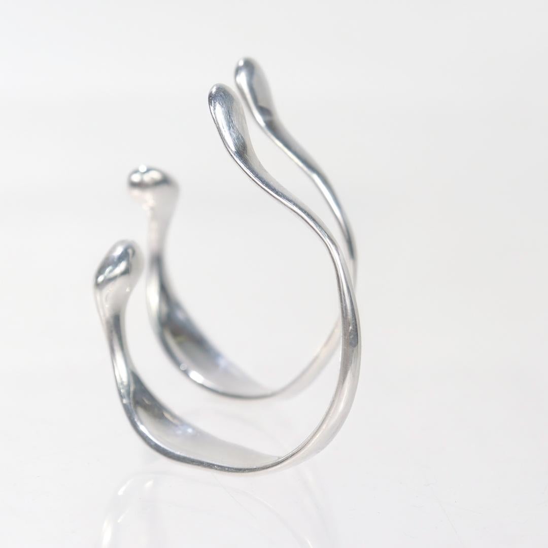 Elsa Peretti for Tiffany & Co. Sterling Silver Ear Cuffs or Earrings For Sale 4