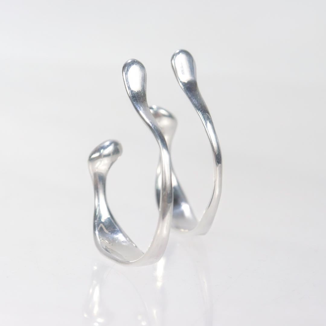 Elsa Peretti for Tiffany & Co. Sterling Silver Ear Cuffs or Earrings For Sale 5