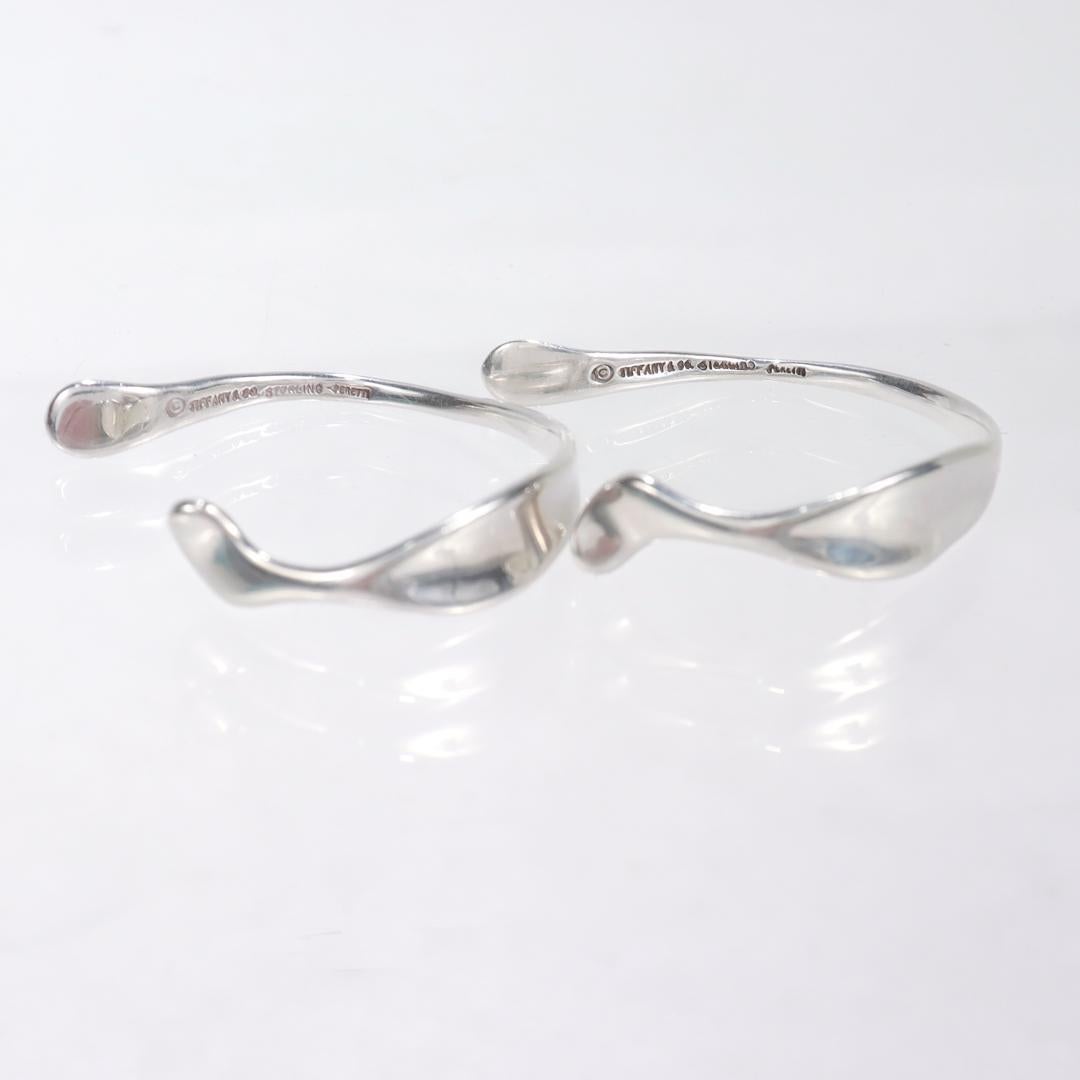 Elsa Peretti pour Tiffany & Co. Boucles d'oreilles ou manchettes en argent sterling en vente 9