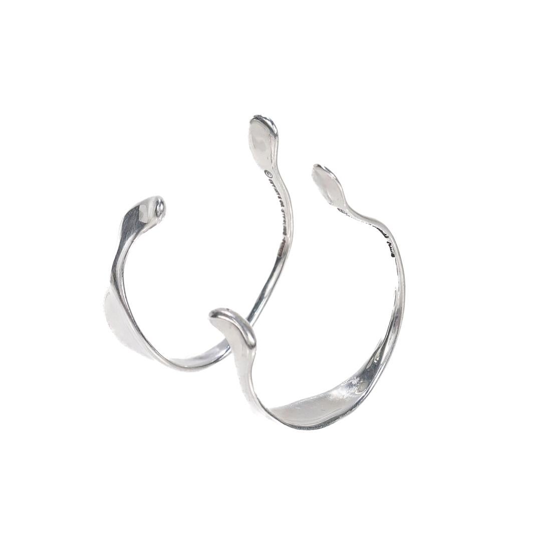 Women's Elsa Peretti for Tiffany & Co. Sterling Silver Ear Cuffs or Earrings For Sale