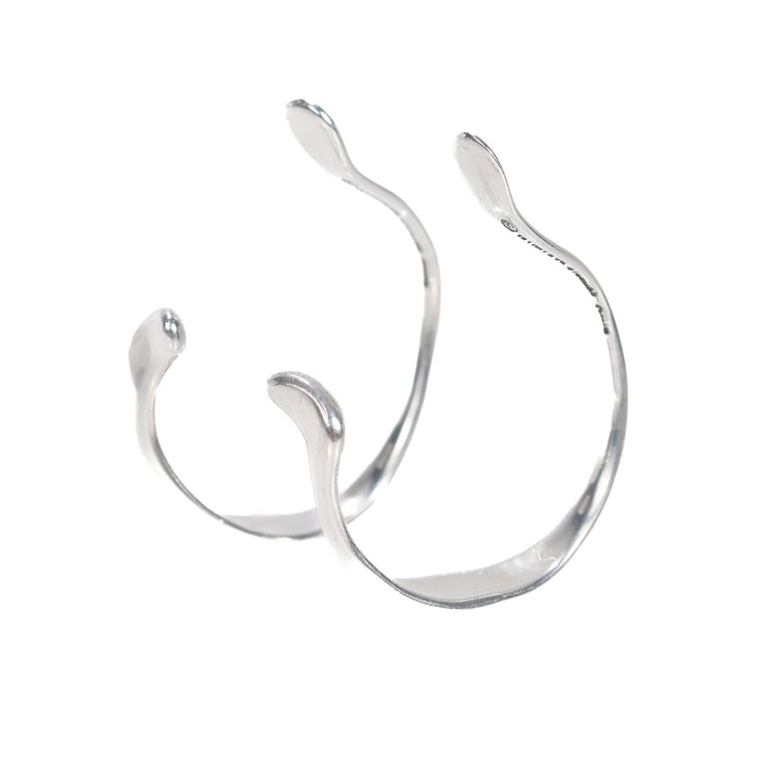 Elsa Peretti for Tiffany & Co. Sterling Silver Ear Cuffs or Earrings For Sale 2