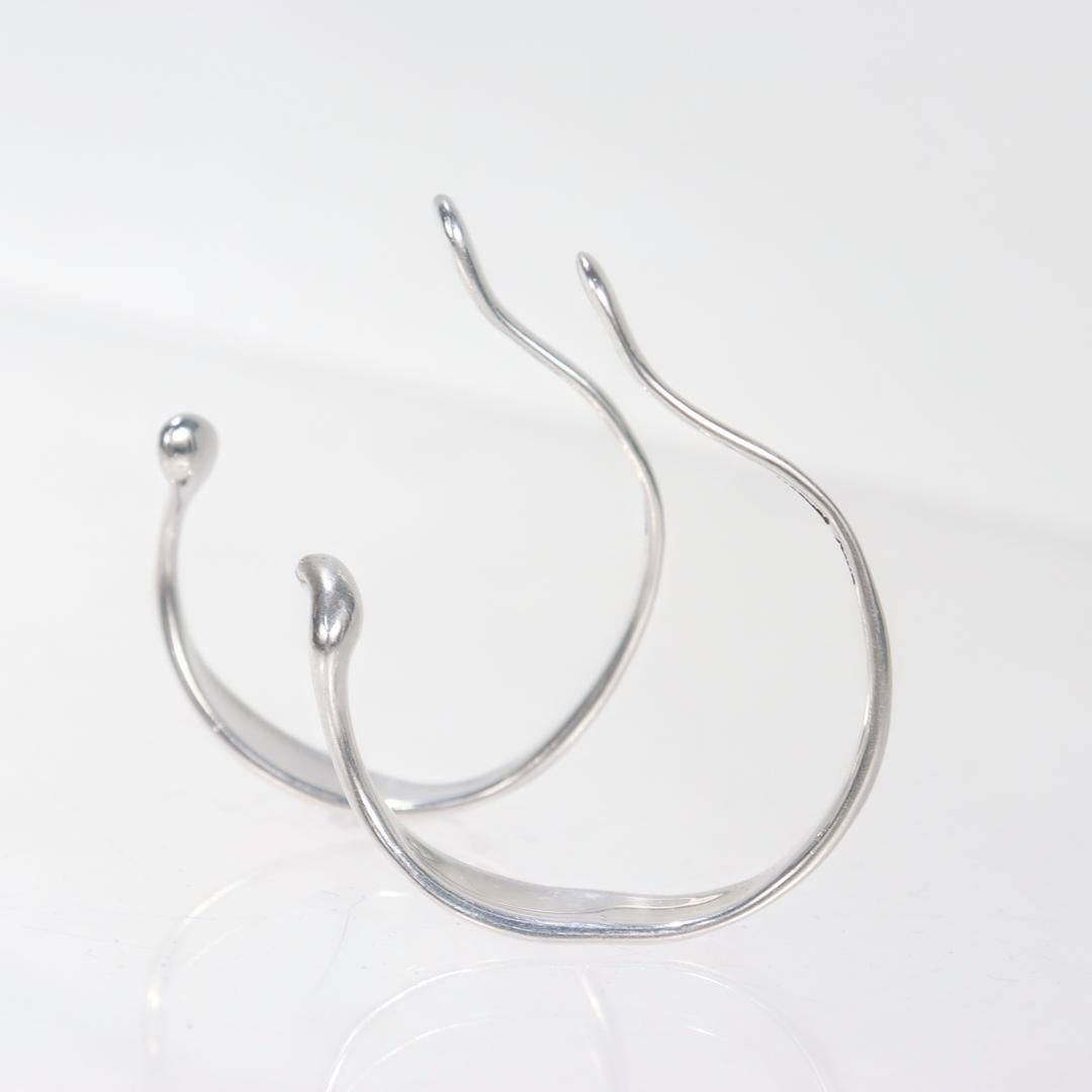 Elsa Peretti for Tiffany & Co. Sterling Silver Ear Cuffs or Earrings For Sale 3