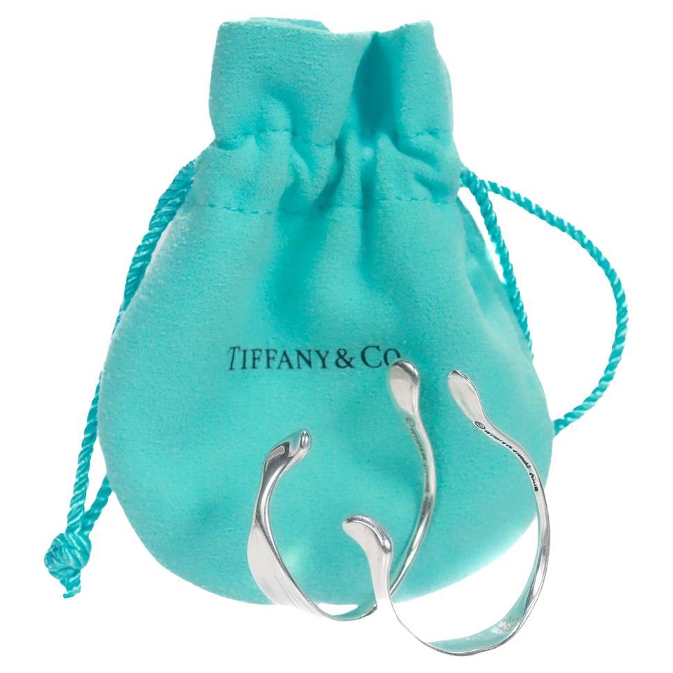 Elsa Peretti pour Tiffany & Co. Boucles d'oreilles ou manchettes en argent sterling