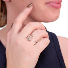 Elsa Peretti for Tiffany & Co. Sterling Silver 'Open Heart' Band Ring