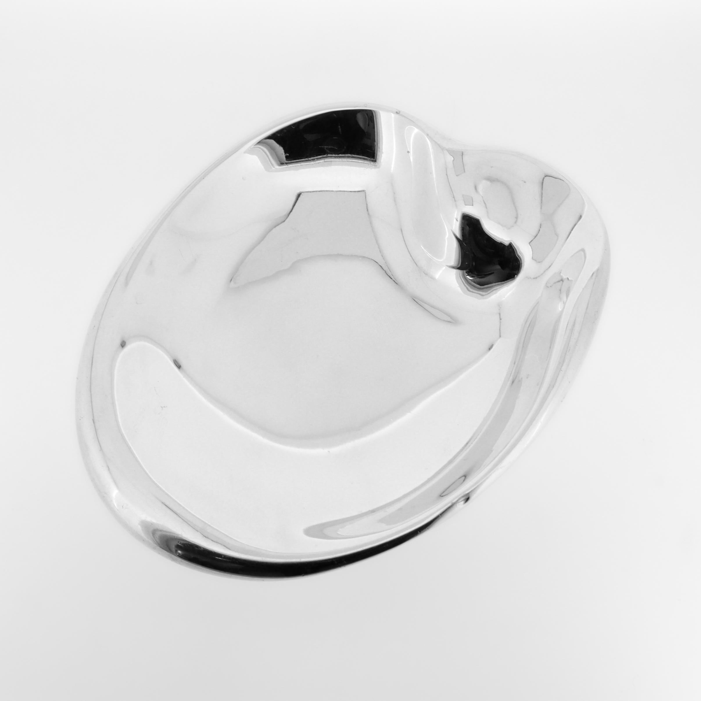 Elsa Peretti für Tiffany & Co. Sterling Silber 'Daumenabdruck' Schale oder Vide Poche im Zustand „Gut“ im Angebot in Philadelphia, PA