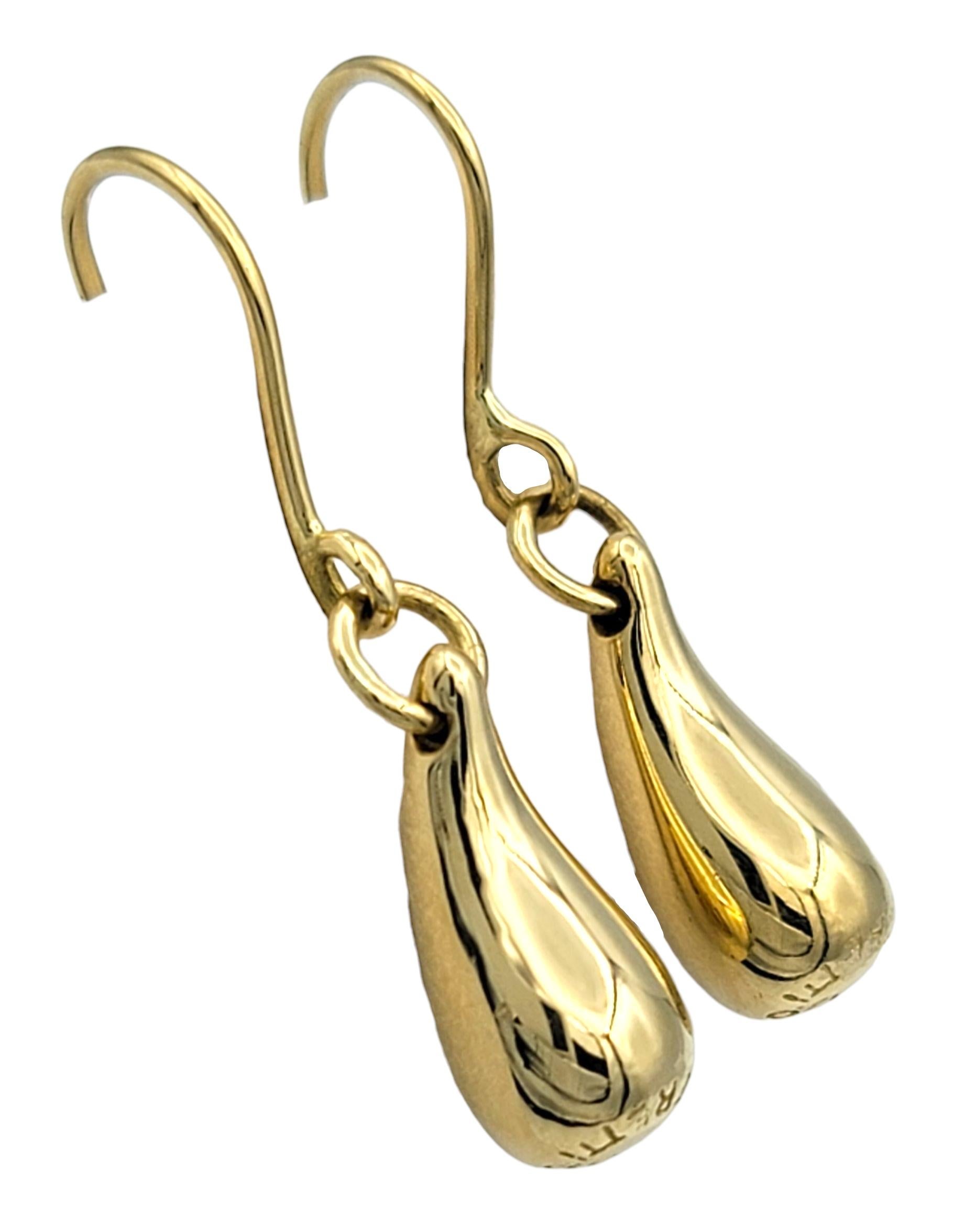 Elsa Peretti für Tiffany & Co. Tränenohrringe aus 18 Karat Gelbgold (Zeitgenössisch) im Angebot