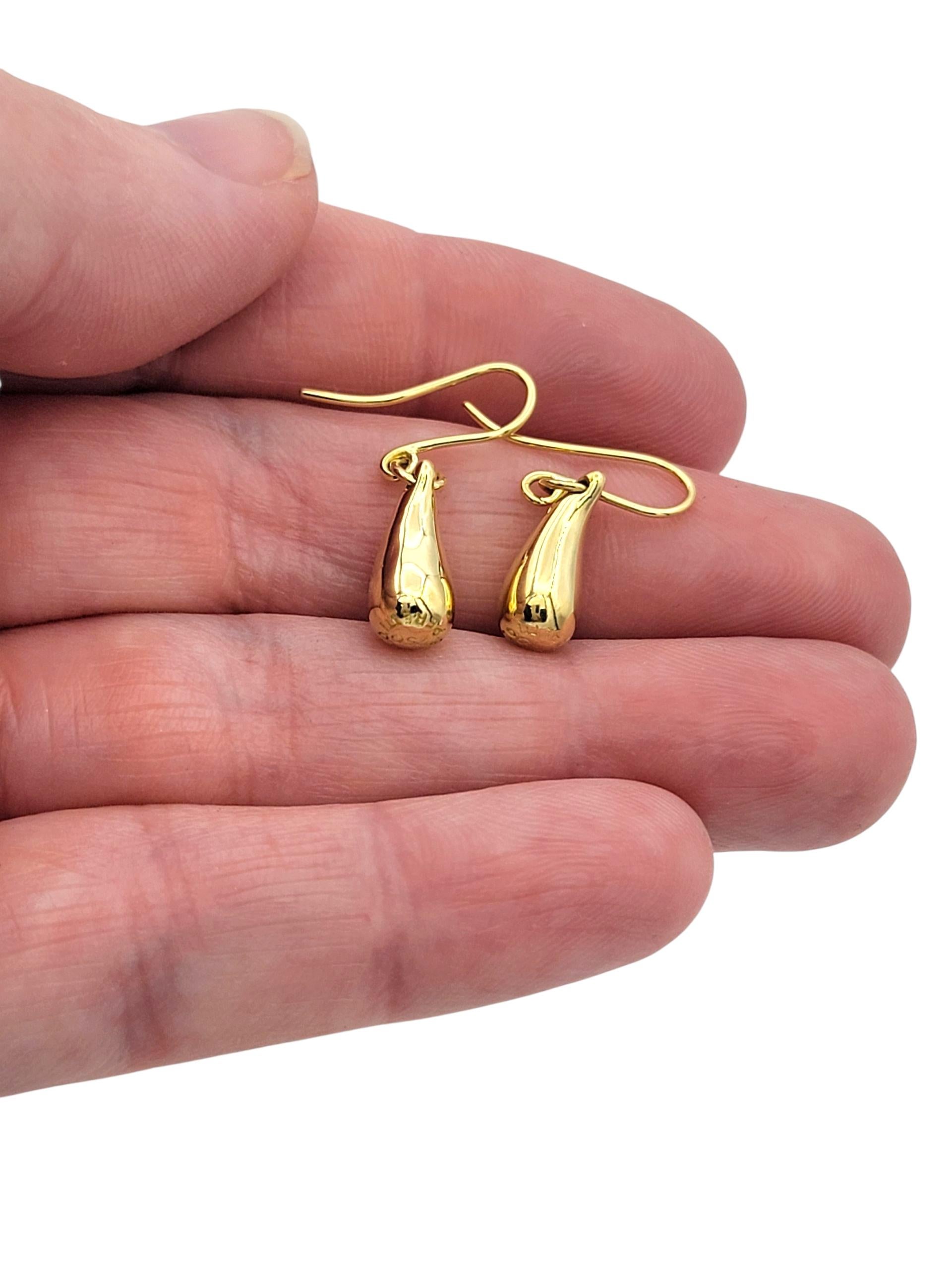 Elsa Peretti für Tiffany & Co. Tränenohrringe aus 18 Karat Gelbgold im Angebot 1