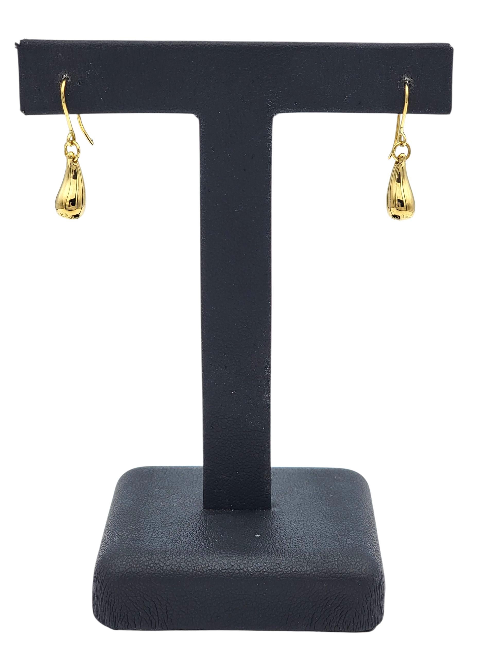 Elsa Peretti für Tiffany & Co. Tränenohrringe aus 18 Karat Gelbgold im Angebot 2