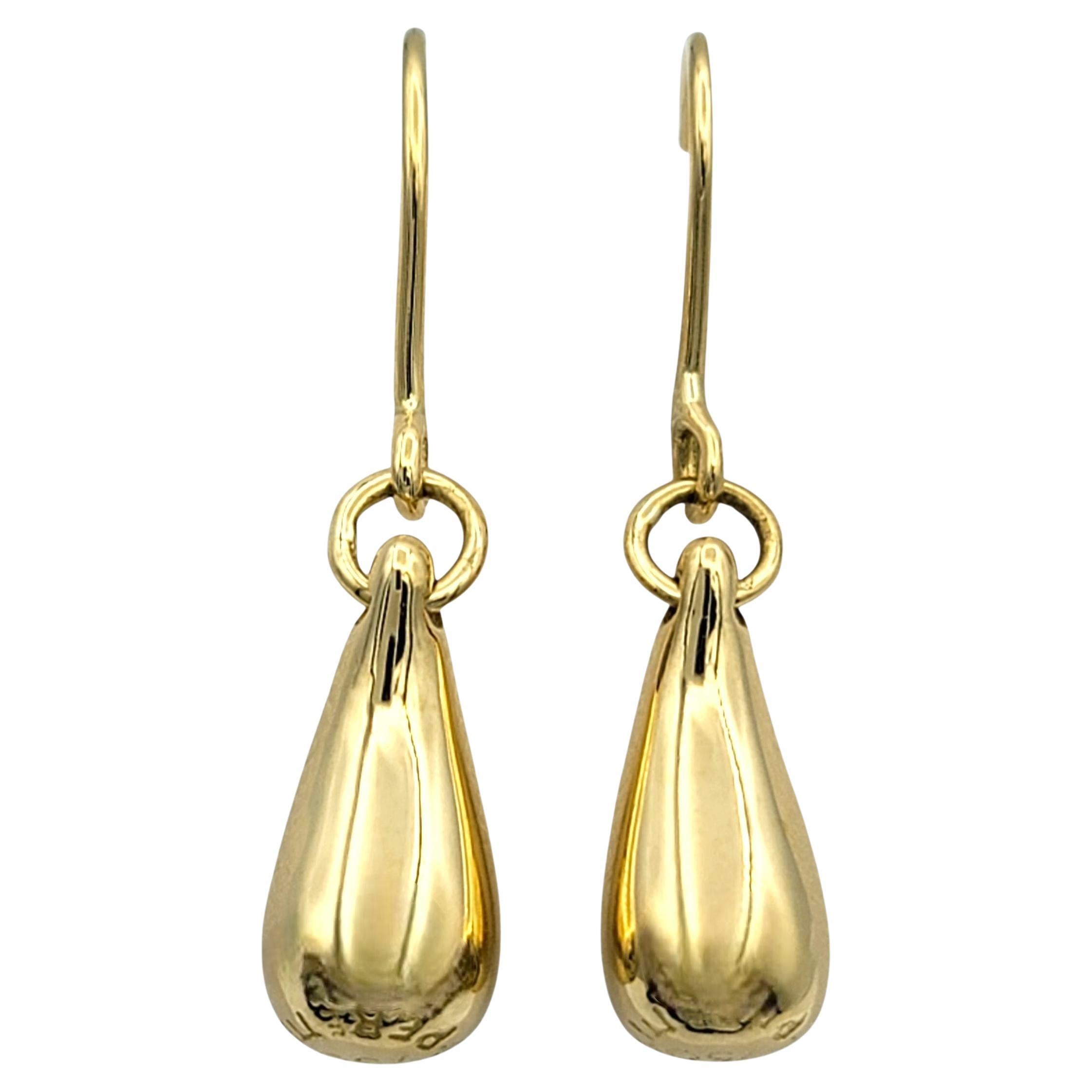 Elsa Peretti für Tiffany & Co. Tränenohrringe aus 18 Karat Gelbgold im Angebot