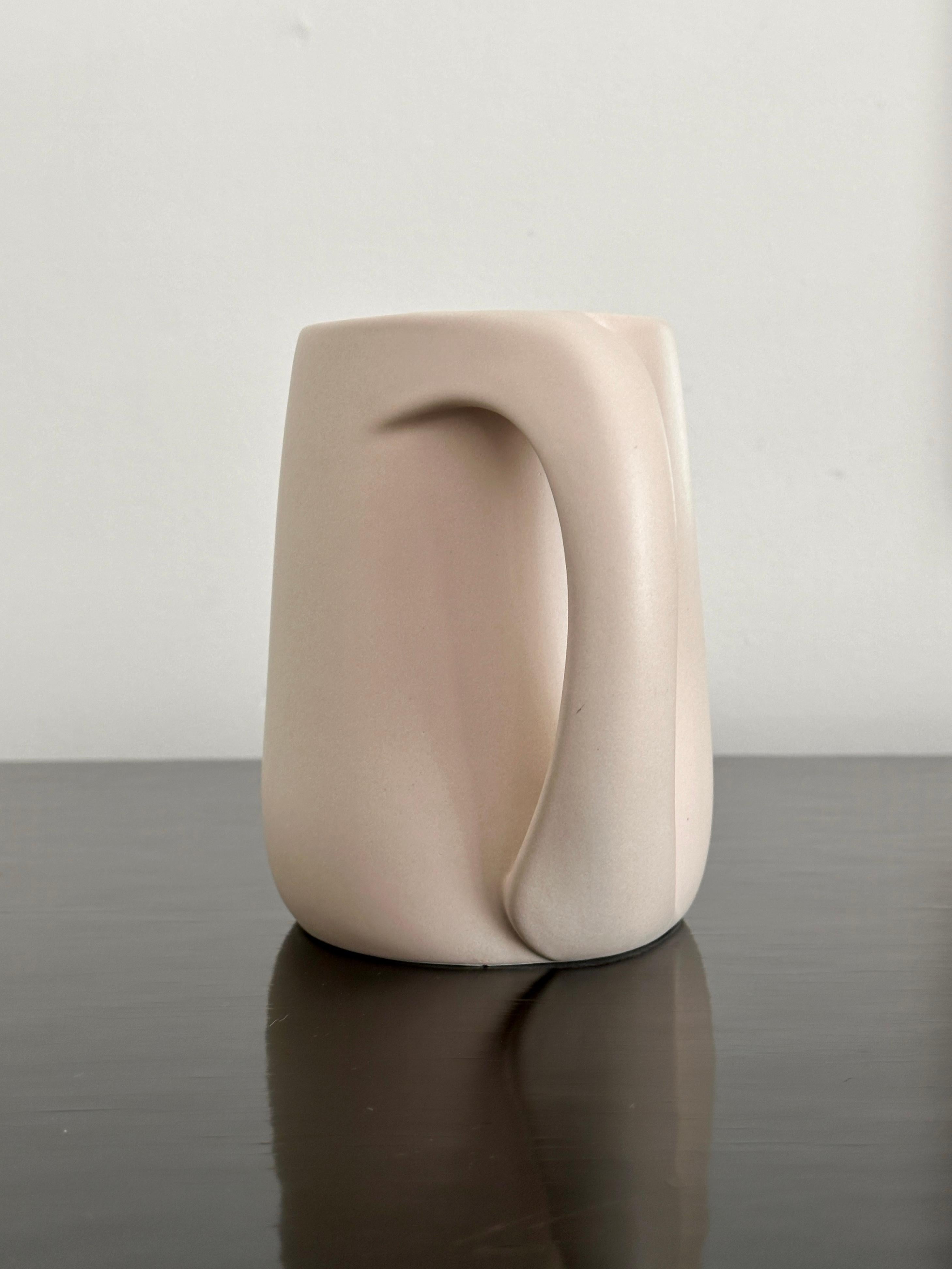 Elsa Peretti For Tiffany & Company Small Putty Matte Glazed Pitcher In Good Condition For Sale In Doraville, GA
