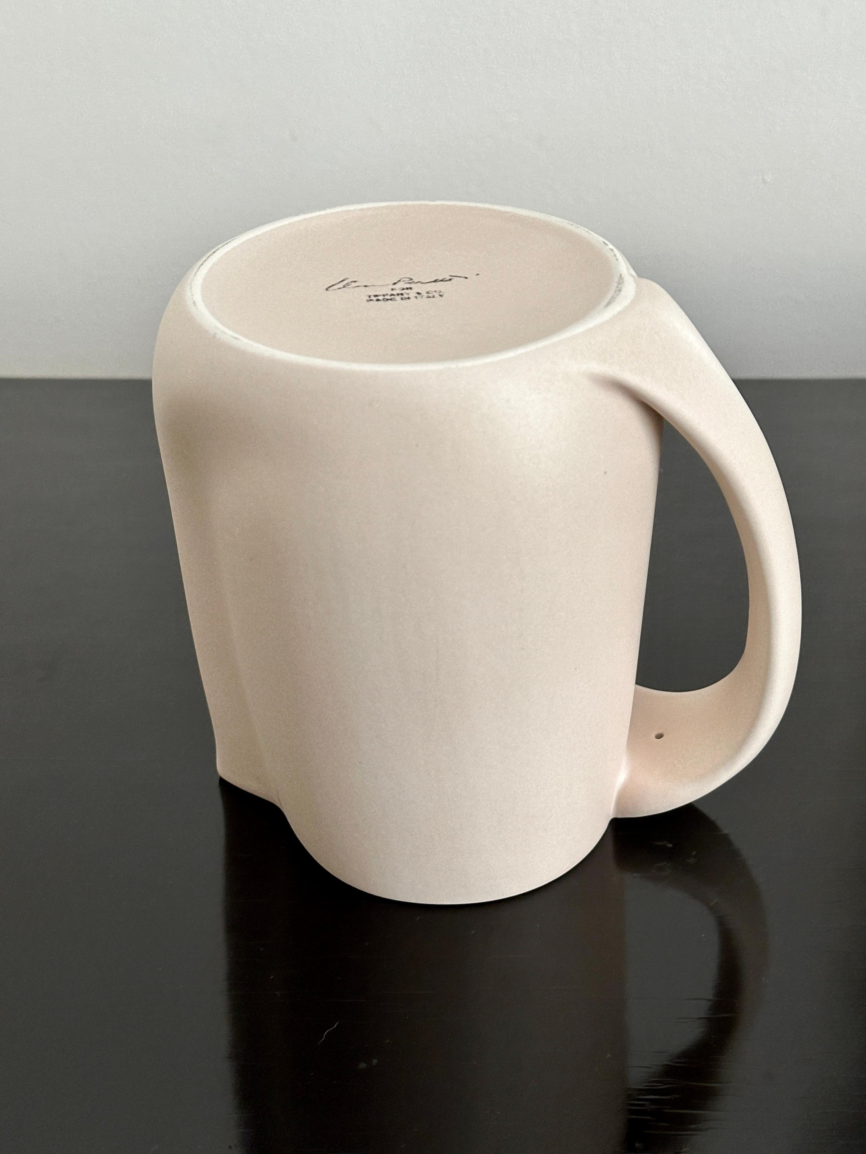 Elsa Peretti For Tiffany & Company Small Putty Matte Glazed Pitcher For Sale 1