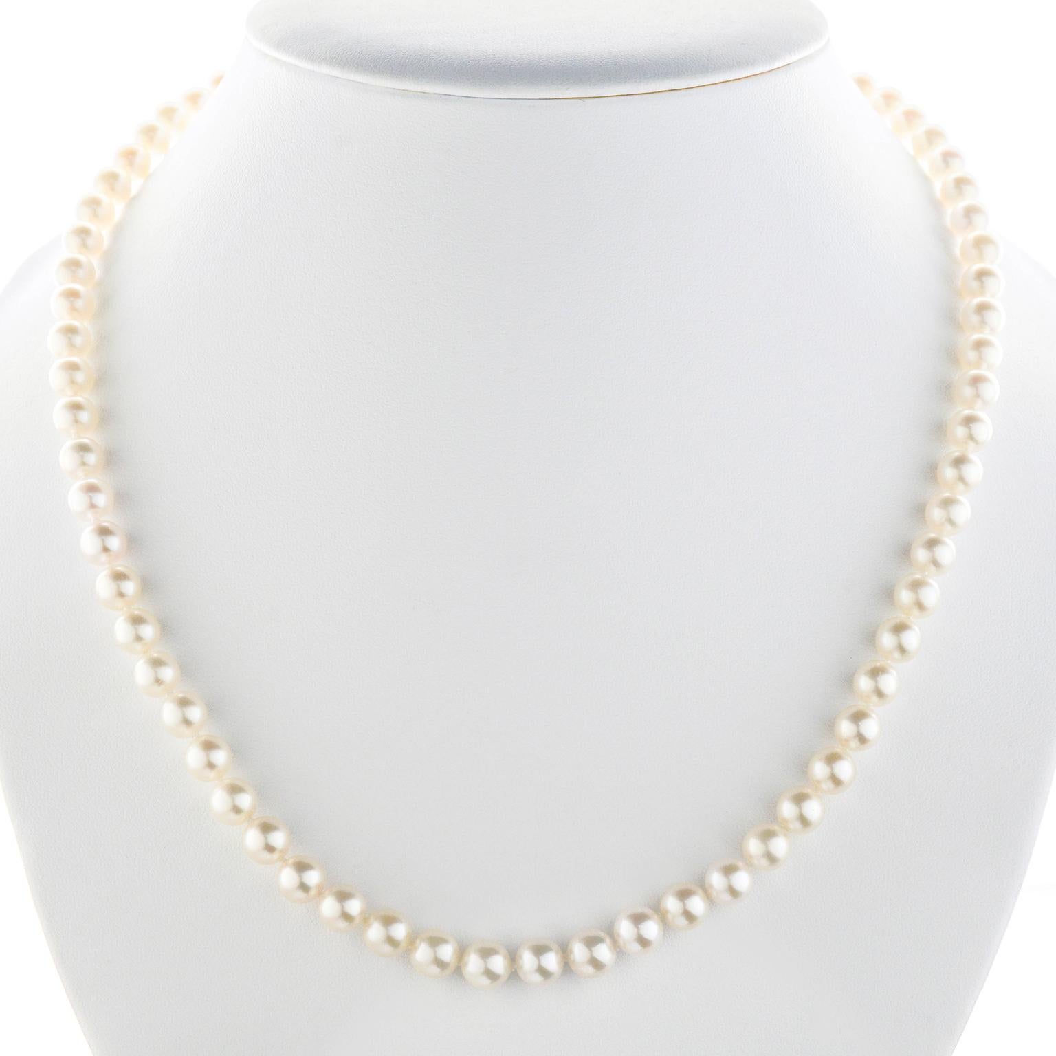 Round Cut Elsa Peretti for Tiffany & Co. Pearl Necklace