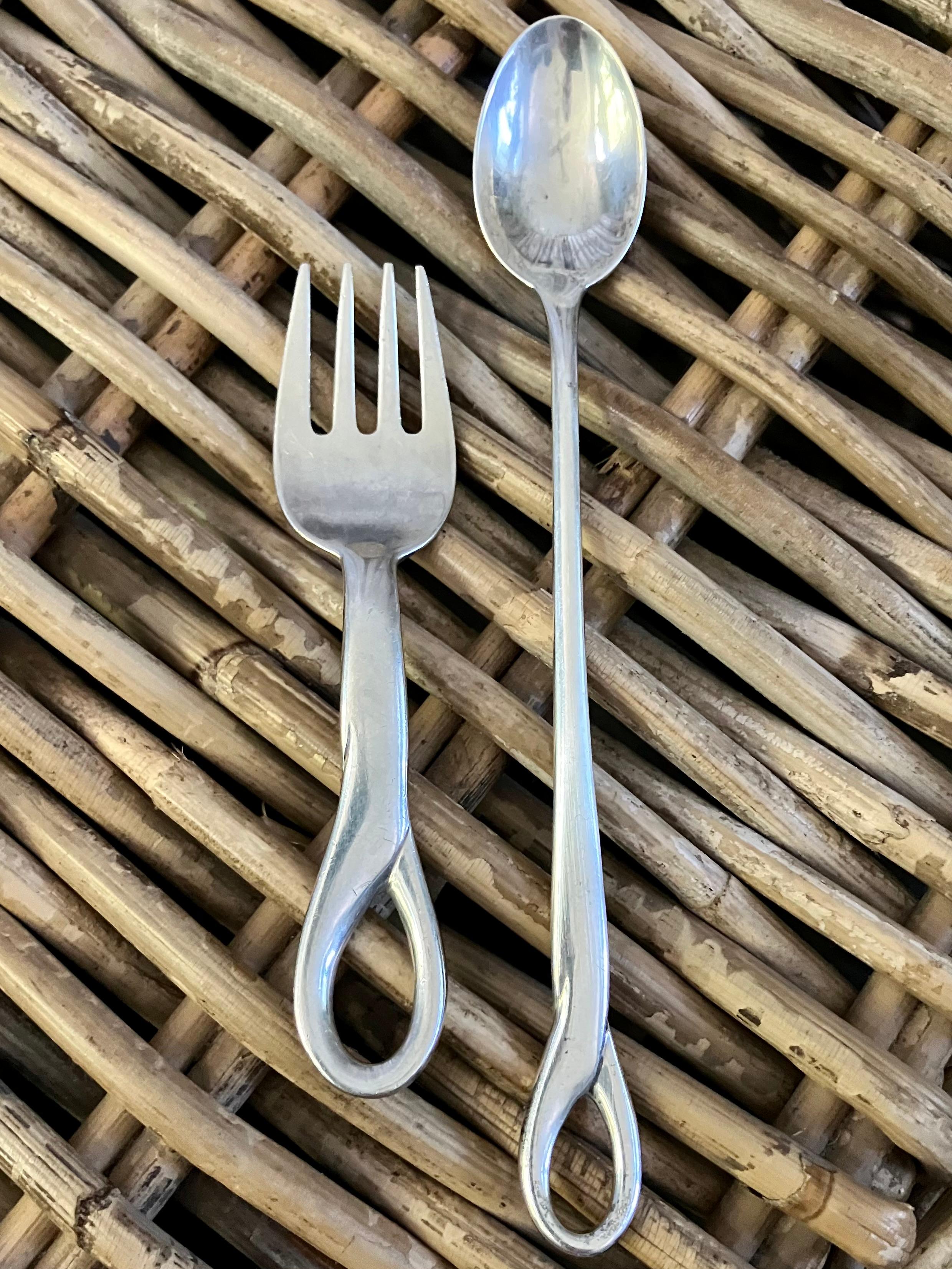 Elsa Peretti para Tiffany Utensilios de plata de ley para bebés en venta 2