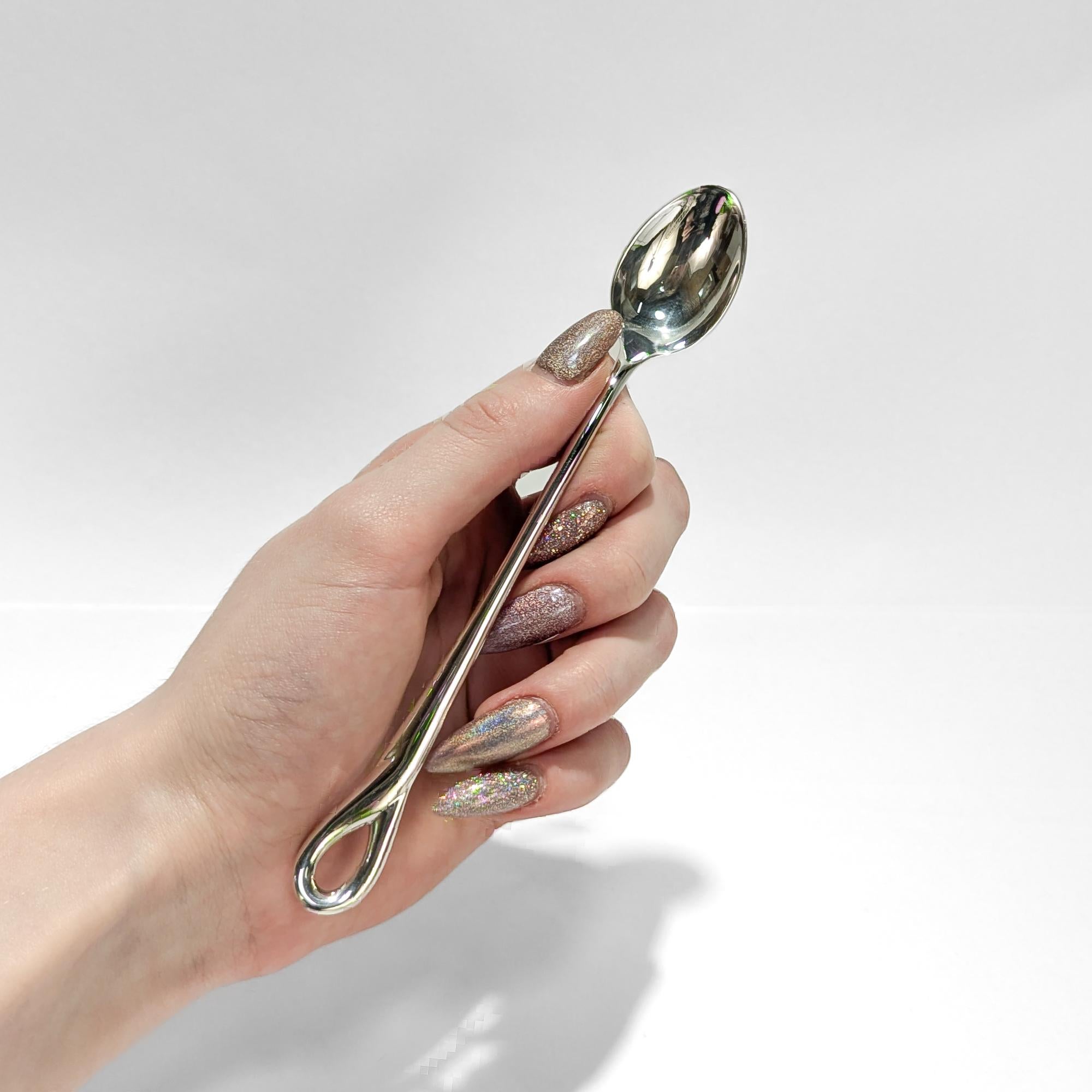 Moderno Elsa Peretti per Tiffany in argento Sterling modello Padova Cucchiaio per neonati o bambini in vendita