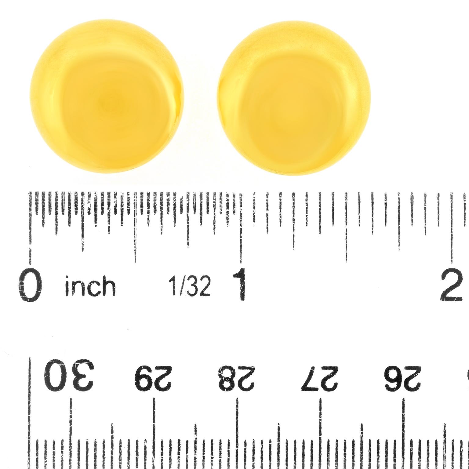 Orecchini con impronta di pollice in oro giallo Elsa Peretti for Tiffany in vendita 2