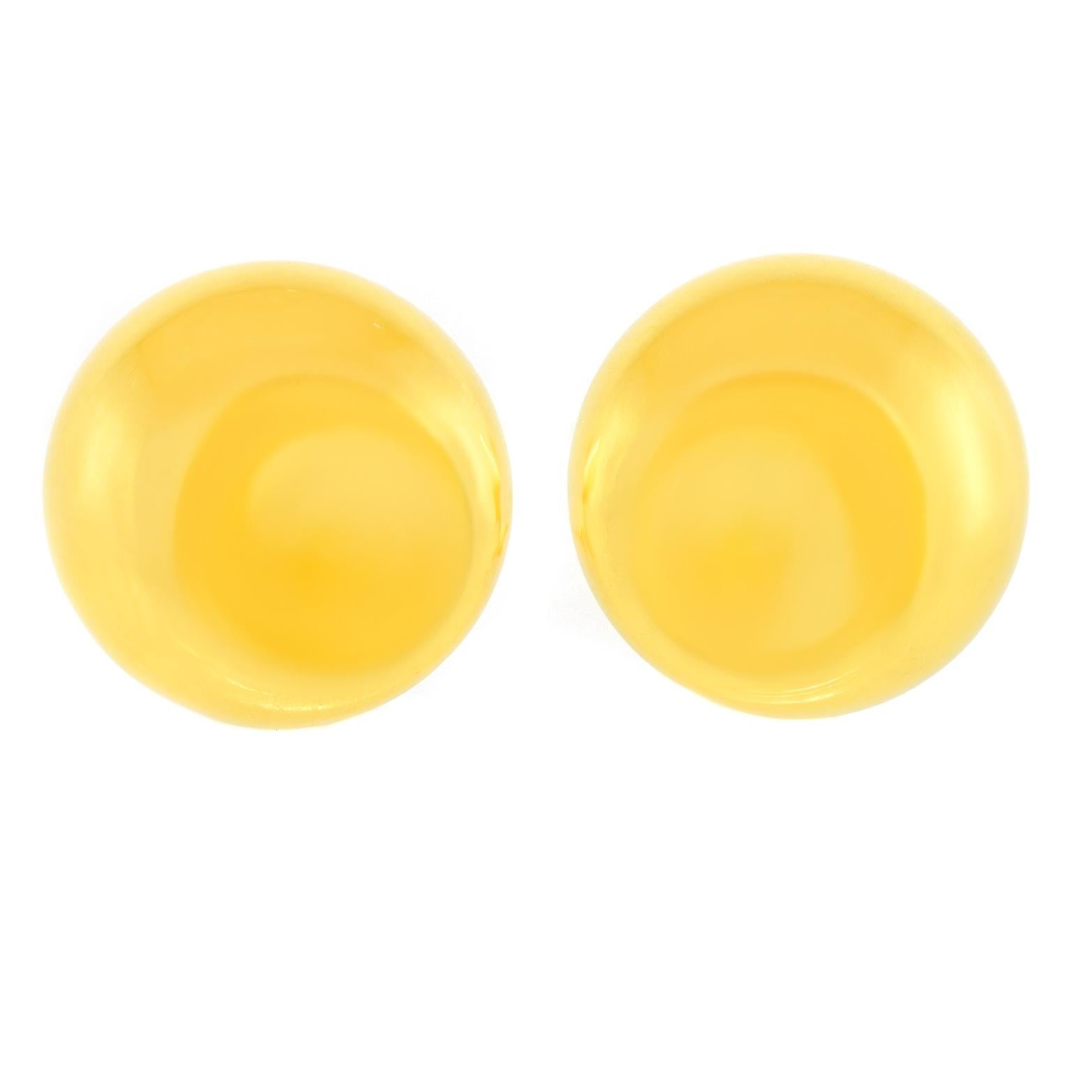 Orecchini con impronta di pollice in oro giallo Elsa Peretti for Tiffany in vendita 4