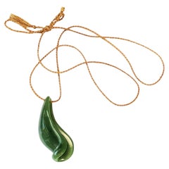 Collier avec pendentif en jade Elsa Peretti