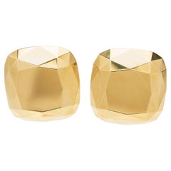 Elsa Peretti Large 18kt Faceted "Gemstone" Earrings 30g