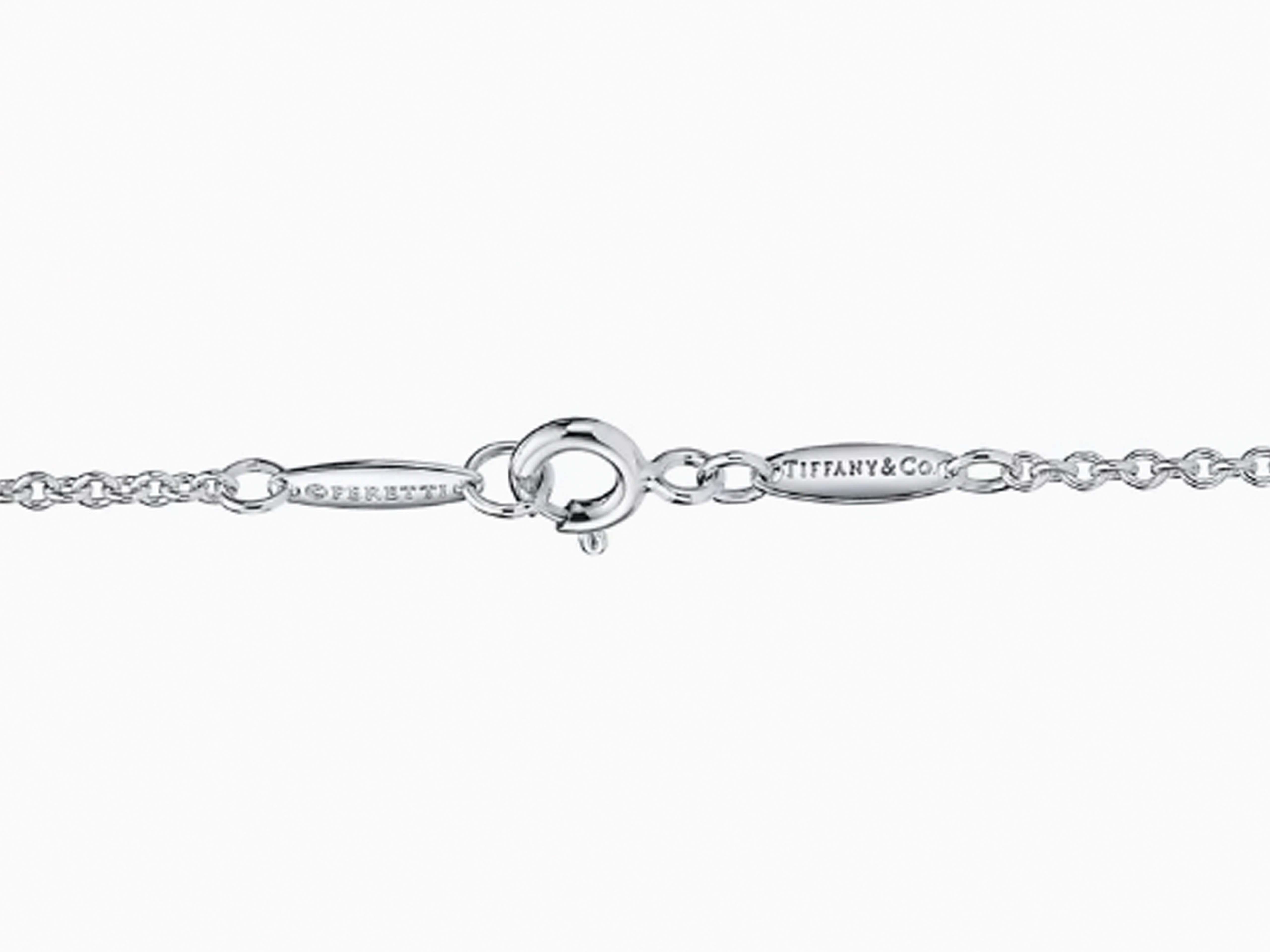 Ciondolo a forma di cuore aperto di Elsa Peretti in argento, 22 mm in vendita 1